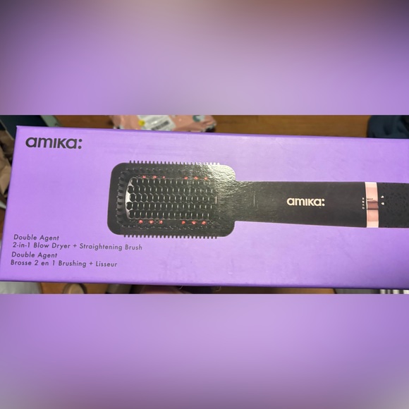 Amika Double Agent Blow Dryer and Straightening Brush - Picture 1 of 3